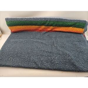 Pendleton Sherpa Fleece Rainbow Stripe Throw